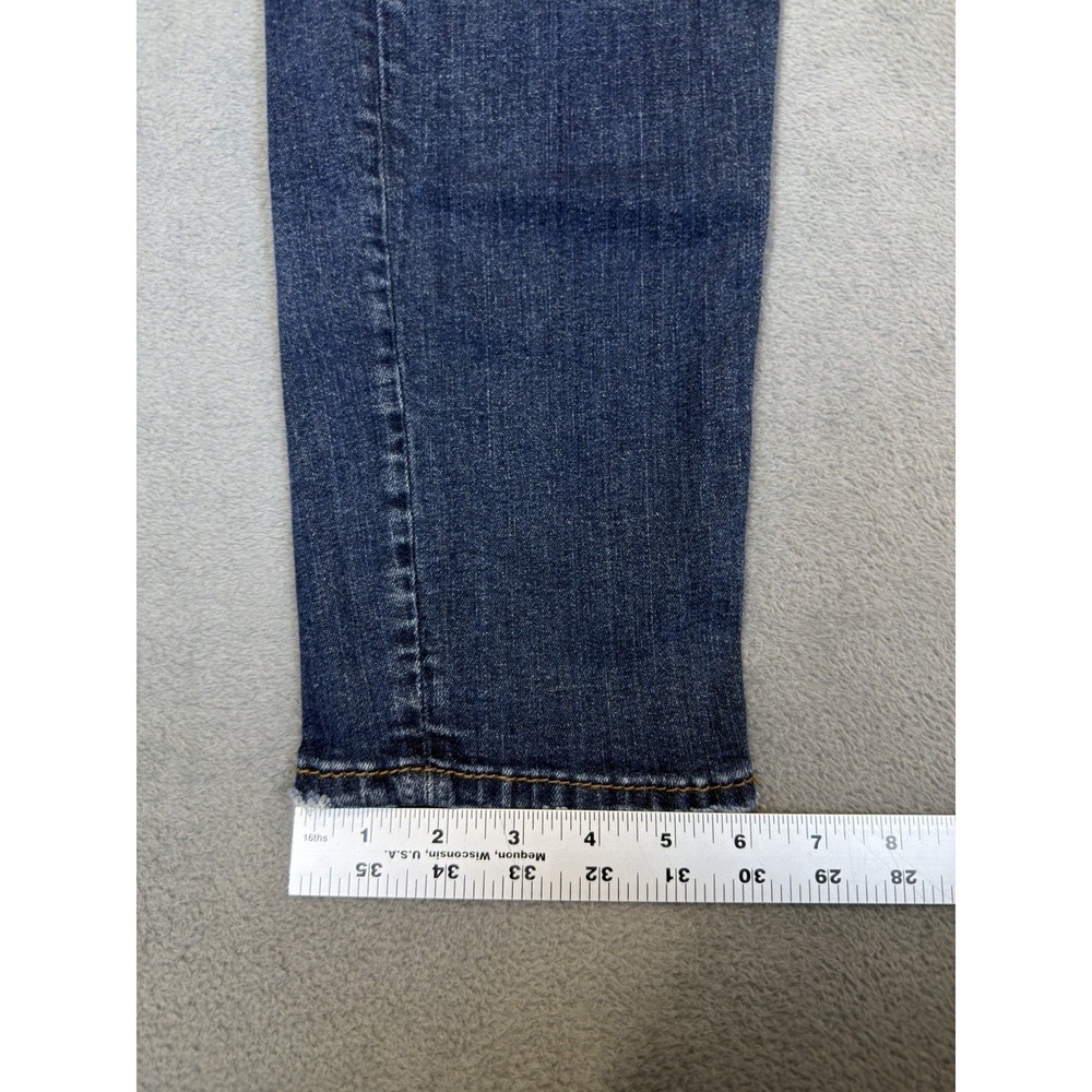 Silver Jeans Womens 30 Blue Dark Wash Distrese Denim Sam Boyfriend Mid Rise - Picture 6 of 9